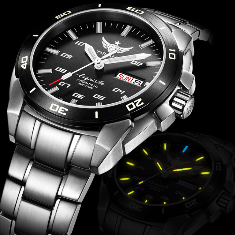 Yelang Automatic Watches For Mens T100 Tritium Watch Men S Wristwatches 100m Waterproof Sport